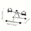 White Aluminum Pedal Exercise Bike