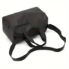 Black Fitness Bag with Shoe Compartment